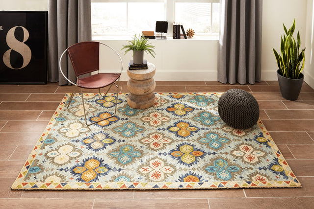 Tangier Collection area rug in a room