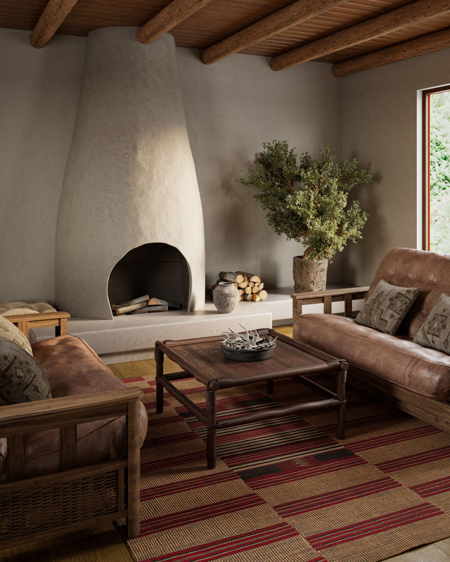Adobe Collection area rug in a room