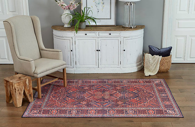 Afshar Collection area rug in a room
