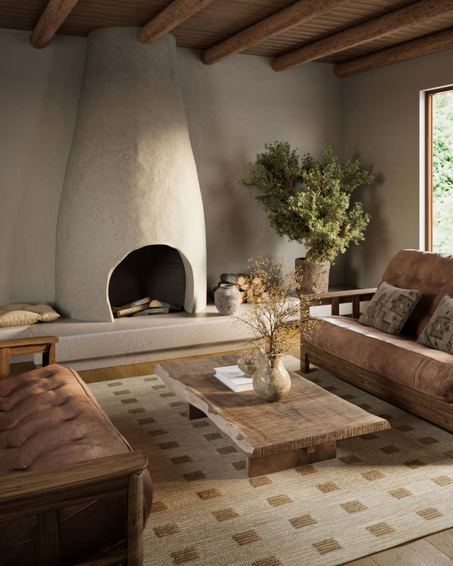 Archer Collection area rug in a room