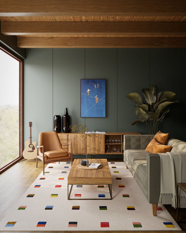 Form Collection area rug in a room