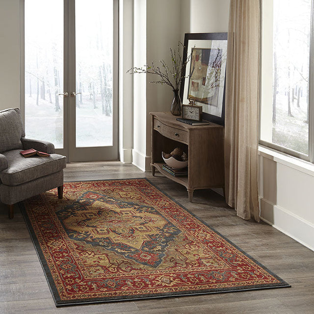 Ghazni Collection area rug in a room