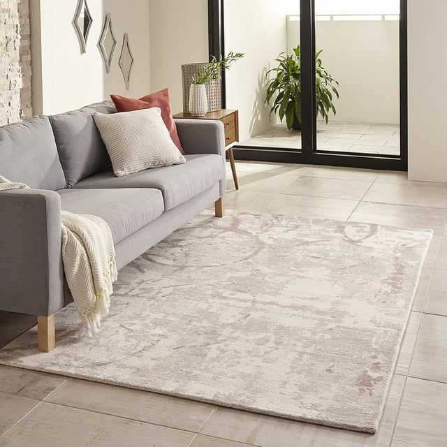 Illusions Collection area rug in a room